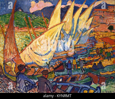 André Derain - Fishing Boats, Collioure Stock Photo