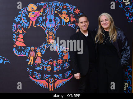 Lee Unkrich and Darla K Anderson attends the Coco gala screening at One Marylebone, London. Stock Photo