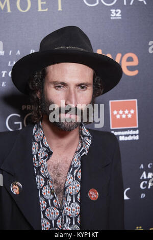 Madrid, Madrid, Spain. 15th Jan, 2018. Leyva attend the Candidates to Goya Cinema Awards 2018 party on January 15, 2018 in Madrid, Spain. Credit: Jack Abuin/ZUMA Wire/Alamy Live News Stock Photo