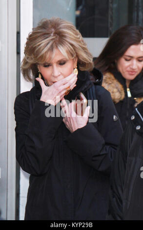 New York, NY, USA. 15th Jan, 2018. Jane Fonda at Build Series the new season of Grace And Frankie in New York City on January 15, 2018. Credit: Rw/Media Punch/Alamy Live News Stock Photo