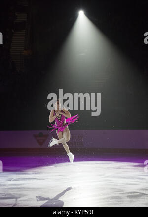 Vancouver, British Columbia, Canada. 14th Jan, 2018. GABRIELLE DALEMAN performs at the exhibition gala during the 2018 Canadian Tire National Figure Skating Championships at Doug Mitchell Thunderbird Sports Centre on January 14, 2018 in Vancouver, BC, Canada. Credit: Andrew Chin/ZUMA Wire/ZUMAPRESS.com/Alamy Live News Stock Photo