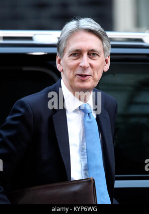 London, UK. 16th Jan, 2018. Philip Hammond Chancellor of the Exchequer attends the weekly cabinet meeting at 10 Downing street, London, UK Credit: RM Press/Alamy Live News Stock Photo