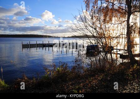 Magnificient view on river Havel in Berlin, Germany Stock Photo