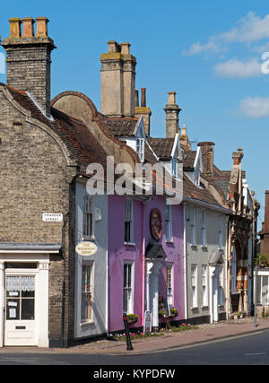 Typical Dutch Style Architecture found in East-Anglia, here in The picturesque Market Town of Bungay, Suffolk, England, UK Stock Photo