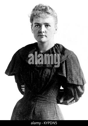 Marie Curie. The Nobel prize winning scientist, Marie Sklodowska Curie (1867-1934). Photo c.1894/5 Stock Photo