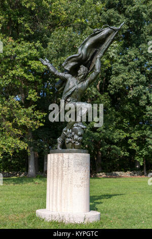 The Soldiers and Sailors of the Confederacy Memorial, Gettysburg National Military Park, Pennsylvania, United States. Stock Photo