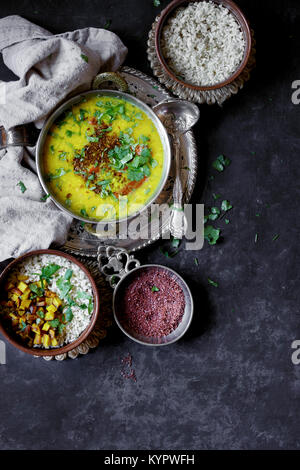 Dal - Indian vegan Meal Stock Photo