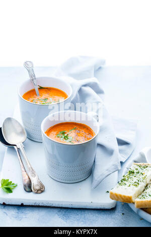 roasted carrot soup Stock Photo