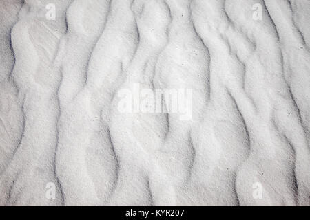 Close-up of sand patterns, White Sands Dunes National Park, New Mexico Stock Photo