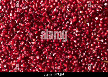 fresh pomegranate seeds background. can be use for wallpapaer, background, backdrop and advertising Stock Photo