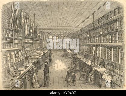 Interior of grocery stores Stock Photo