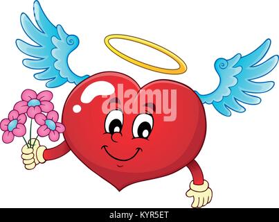 Valentine heart topic image 7 - eps10 vector illustration. Stock Vector