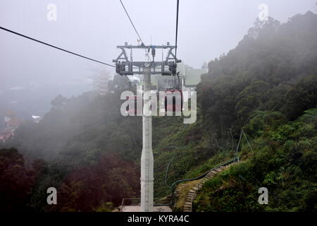 Genting Highlands, Malaysia - November 2, 2017: Genting Skyway in Malaysia Stock Photo