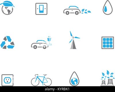 Finance icon set in duo tone color. Vector illustration. Stock Vector