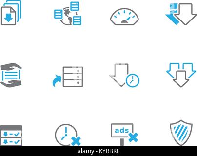 Group collaboration icon series in duo tone color. Vector illustration. Stock Vector