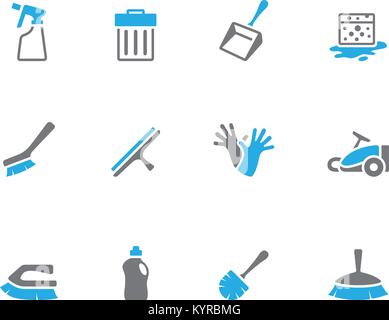 Management icon series in duo tone colors. Vector illustration. Stock Vector