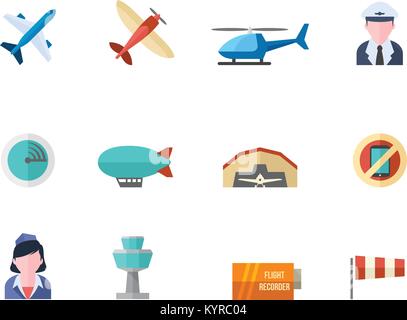 Bicycle tools icon series in flat color style. Vector illustration. Stock Vector