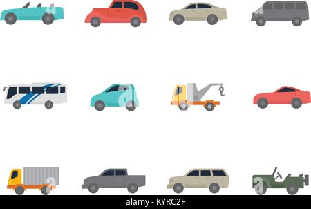 Ecommerce icon series in flat color style. Vector illustration. Stock Vector