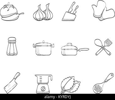 shaker pepper eggs preparation cooking vector illustration Stock Vector ...