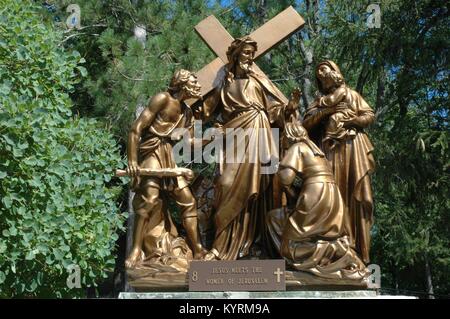 STATION OF THE CROSS Stock Photo