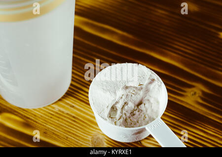 Nutrition fitness bars on a black background Stock Photo