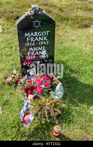 Anne Frank, Memorial ,Bergen Belsen, Germany Stock Photo