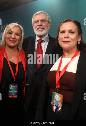 Mary Lou McDonald will take over the leadership of Sinn Fein from Gerry Adams, in February 2018. She will be the first leader of the party to have had no connection with the IRA. Stock Photo