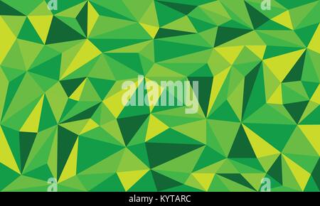 Green Color Low Poly Art Vector Background Stock Vector