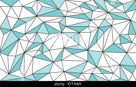 Low Poly Art Outlined Vector Graphic Background Stock Vector
