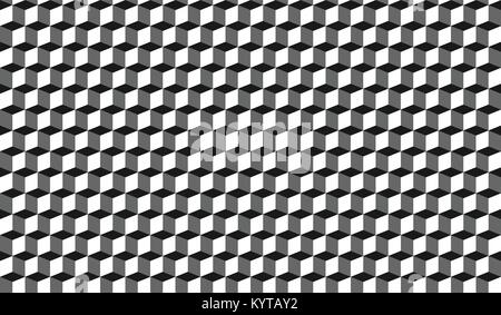 Seamless 3D Boxes Vector Graphic Background Stock Vector