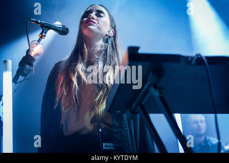 The Norwegian indie pop band Highasakite performs a live concert at the ...