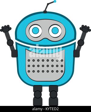 Isolated cute robot Stock Vector