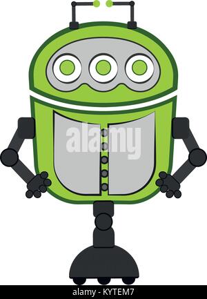 Isolated cute robot Stock Vector