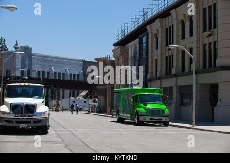 Los Angeles, USA -July 1,2011:Warner Brothers Studios in Burbank,Los Angeles. The historic 110-acre lot include 29 soundstages, plus a 20-acre backlot Stock Photo