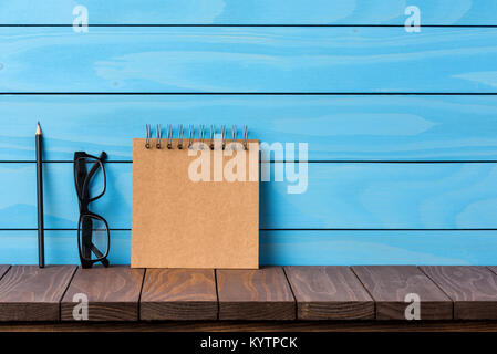 Business accessories on wooden background Stock Photo