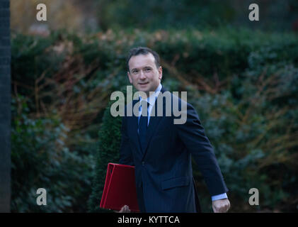 Alun Cairns, Secretary of State for Wales, arrives at Downing Street for a Cabinet meeting Stock Photo