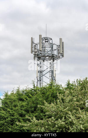 Mobile Telephone Mast Base Station Stock Photo