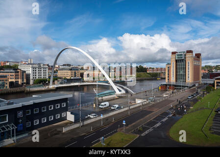 The Glory of Millennium Bridge, Gateshead Stock Photo