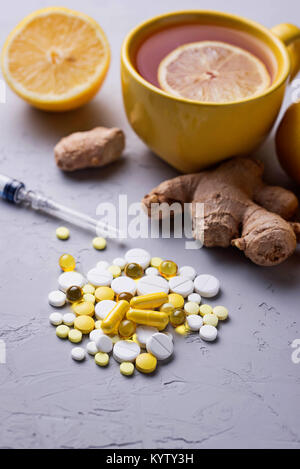 Traditional medicines and alternative natural remedies. Selective focus Stock Photo