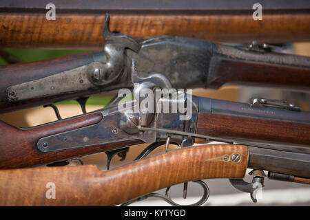 rifles and guns of the civil war era Stock Photo