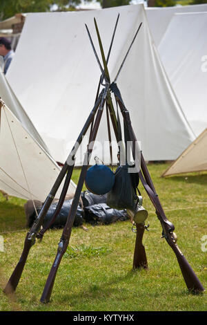 rifles and guns of the civil war era Stock Photo