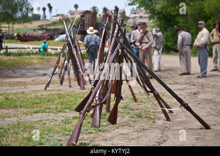 rifles and guns of the civil war era Stock Photo