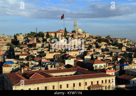 Buildings on the hill in the center of Gaziantep, Turkey Stock Photo