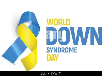 World down syndrome day, vector illustration template. Stock Vector