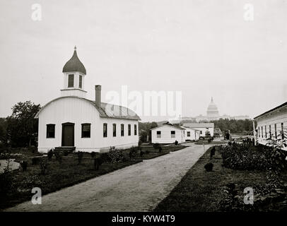 Washington, D.C. Chapel and other buildings of Armory Square Hospital Stock Photo