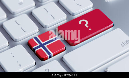 Norway High Resolution Question Mark Concept Stock Photo