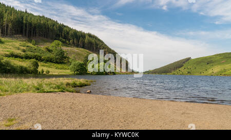 View over Llyn Geirionydd near Llanwrst, Conwy, Clwyd, Wales, UK Stock Photo
