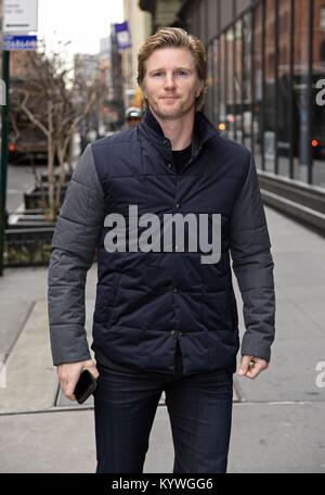 New York, NY, USA. 16th Jan, 2018. Thad Luckinbill, seen at BUILD Series to promote his new film 12 STRONG out and about for Celebrity Candids - TUE, New York, NY January 16, 2018. Credit: Derek Storm/Everett Collection/Alamy Live News Stock Photo