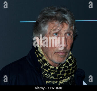 Rome, Italy. 16th Jan, 2018. Roger Waters and Nick Mason attend a press conference together with the mayor of Rome Virginia Raggi at the inauguration of The Exhibition Pink Floyd Their Mortal Remains, at the Macro museum in Rome Credit: Stephen Bisgrove/Alamy Live News Stock Photo