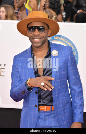 Pasadena, California, USA. 15th Jan, 2018. MAJOR at the 49th NAACP Image Awards at the Pasadena Civic Auditorium in Pasadena, California, USAlifornia on January 15, 2017. Credit: Koi Sojer/Snap'n U Photos/Media Punch/Alamy Live News Stock Photo